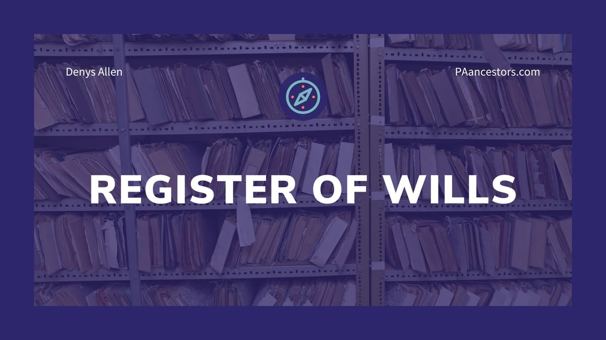 The Register Of Wills Office In Pennsylvania 5265